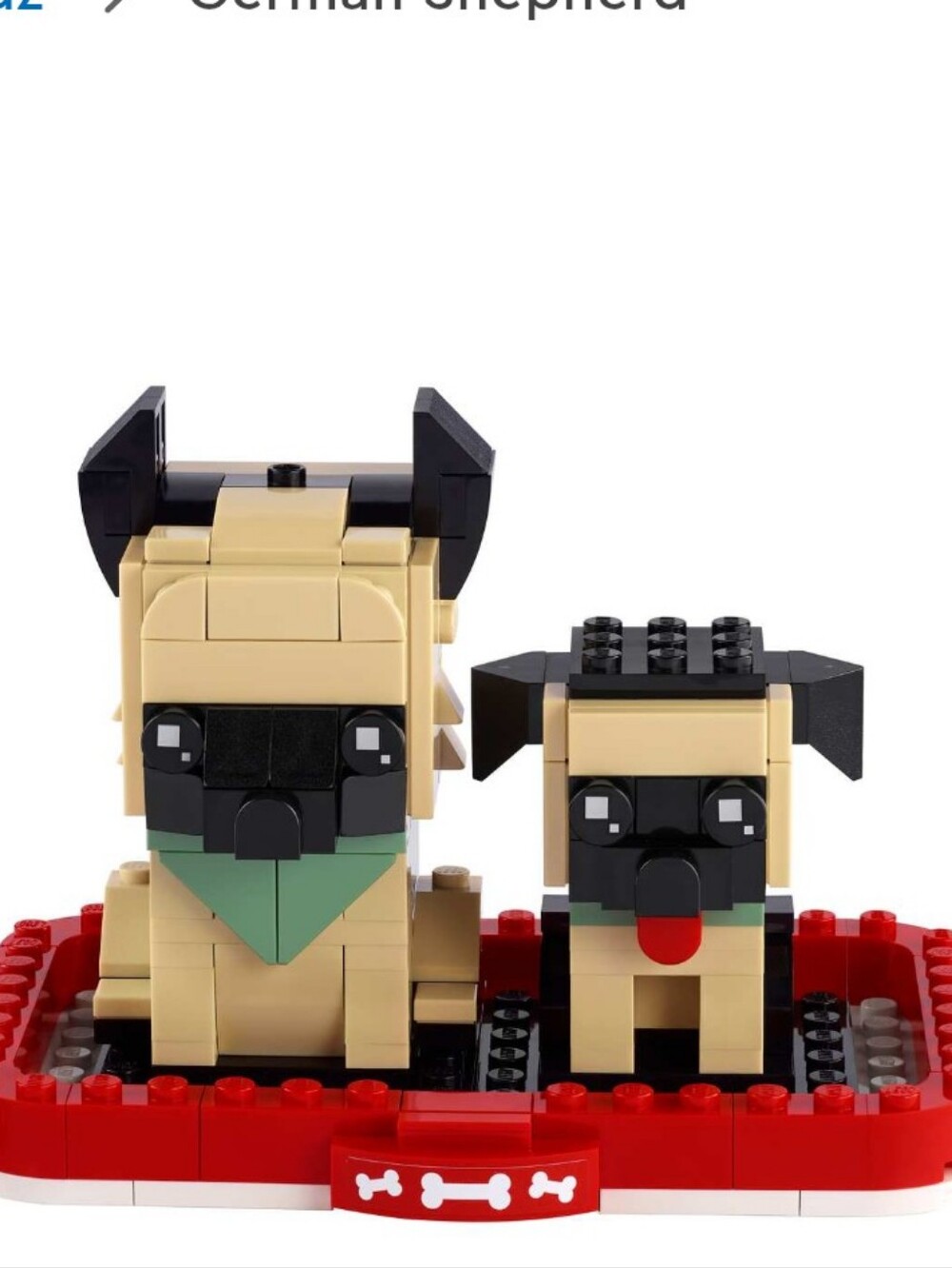 Lego Brickheadz German Shepherd Brick Dog Duo